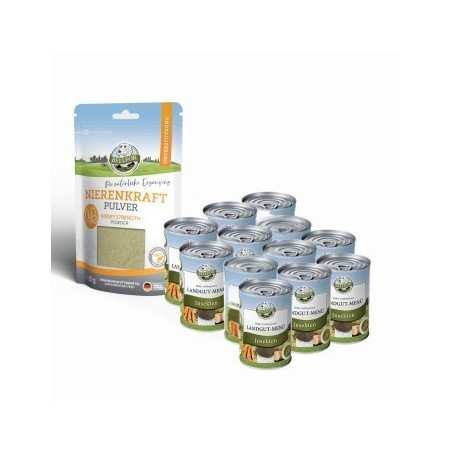 Bellfor Sparset Nr. 10 - Landgut-Menü 2x 6x400g + Nierenkraft Pulver 80g