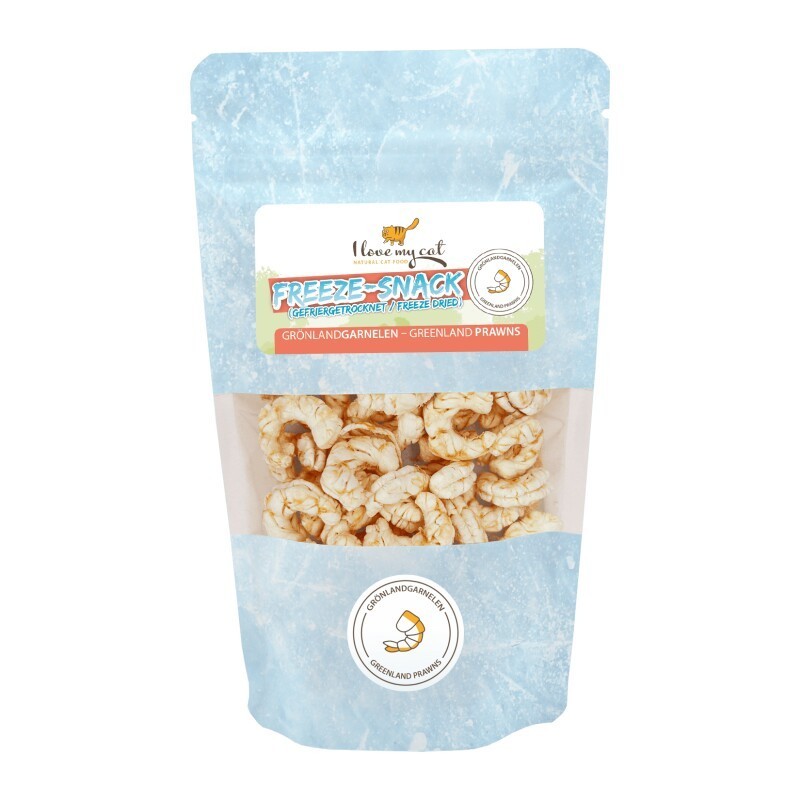 I love my cat Freeze-Snack für Katzen mit Grönlandgarnalen - 25g