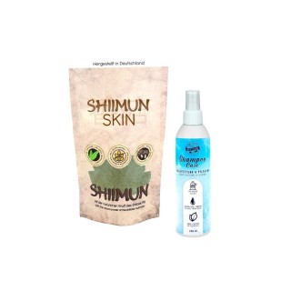 Bellfor Sparset gegen Schuppen beim Hund mit Shiimun Skin 50g und Hundeshampoo Care 250ml