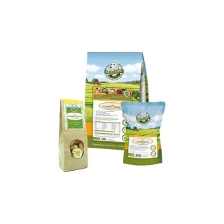 Bellfor Sparset Nr. 4. Gutshof Schmaus 7,5kg + Enten Fleischstreifen 100g + Knabber Schmaus 100g