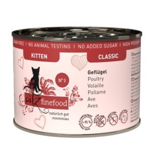 Catz finefood Nassfutter Katze Classic Kitten No. 3 Geflügel 6x200 g