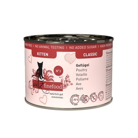 Catz finefood Nassfutter Katze Classic Kitten No. 3 Geflügel 6x200 g