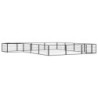 VidaXL Hunde Laufstall / Freilaufgehege mit Unterstand 4 m, 4 m, 50 cm