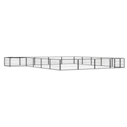 VidaXL Hunde Laufstall / Freilaufgehege mit Unterstand 5 m, 5 m, 50 cm