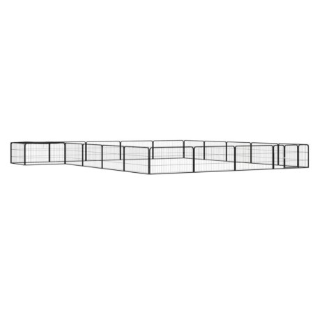 VidaXL Hunde Laufstall / Freilaufgehege mit Unterstand 5 m, 5 m, 50 cm