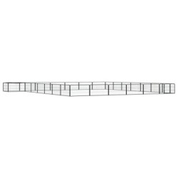 VidaXL Hunde Laufstall / Freilaufgehege mit Unterstand 7 m, 7 m, 50 cm
