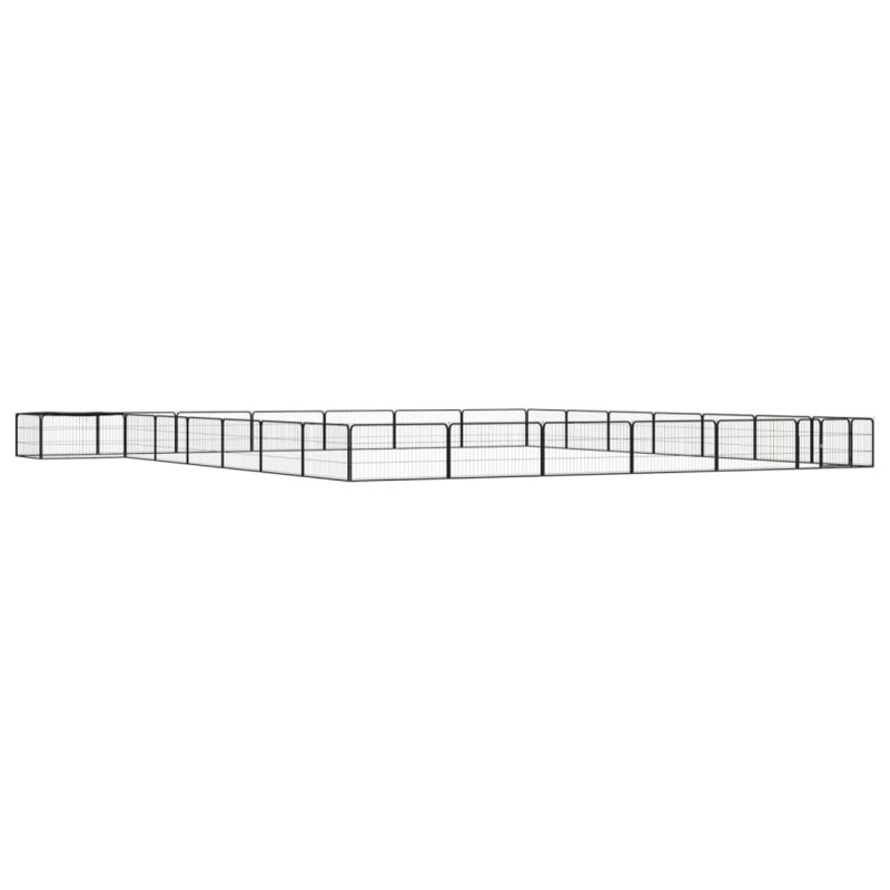 VidaXL Hunde Laufstall / Freilaufgehege mit Unterstand 7 m, 7 m, 50 cm