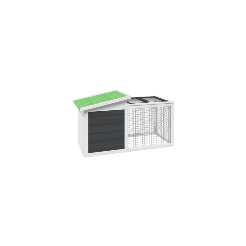 VidaXL Kaninchenstall 100,5x54x55cm (L x B x H) grau