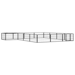VidaXL Hunde Laufstall / Freilaufgehege mit Unterstand 4 m, 4 m, 50 cm