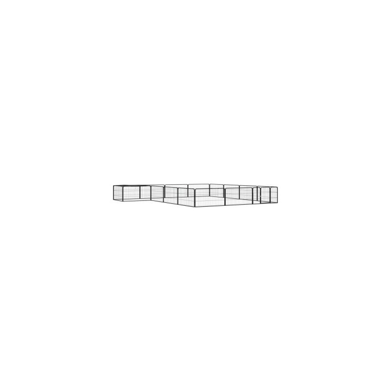 VidaXL Hunde Laufstall / Freilaufgehege mit Unterstand 4 m, 4 m, 50 cm