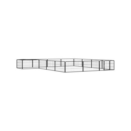 VidaXL Hunde Laufstall / Freilaufgehege mit Unterstand 4 m, 4 m, 50 cm