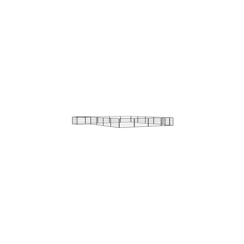 VidaXL Hunde Laufstall / Freilaufgehege mit Unterstand 5 m, 5 m, 50 cm