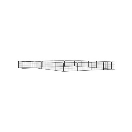 VidaXL Hunde Laufstall / Freilaufgehege mit Unterstand 5 m, 5 m, 50 cm