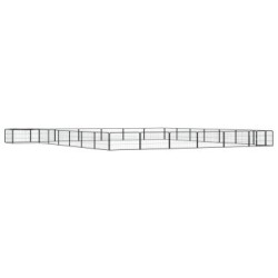 VidaXL Hunde Laufstall / Freilaufgehege mit Unterstand 7 m, 7 m, 50 cm