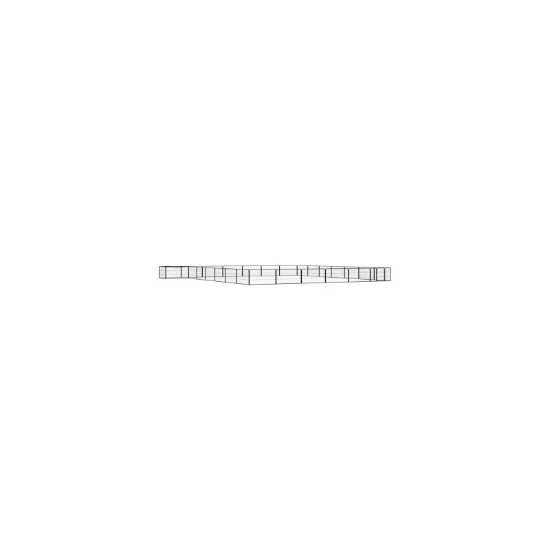 VidaXL Hunde Laufstall / Freilaufgehege mit Unterstand 7 m, 7 m, 50 cm