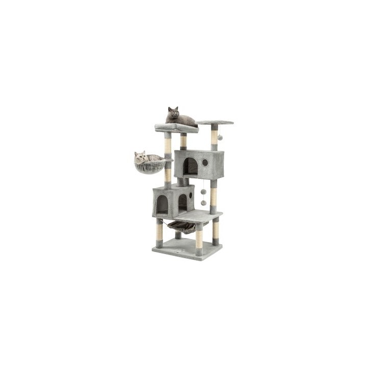 Lionto Kratzbaum, Höhe 140 cm hellgrau