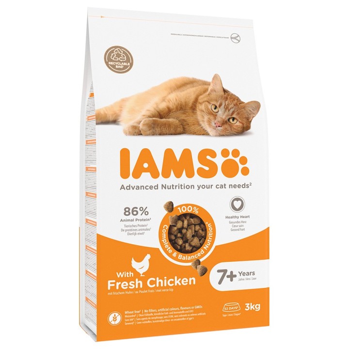 IAMS Advanced Nutrition Senior Cat mit Huhn - 3 kg