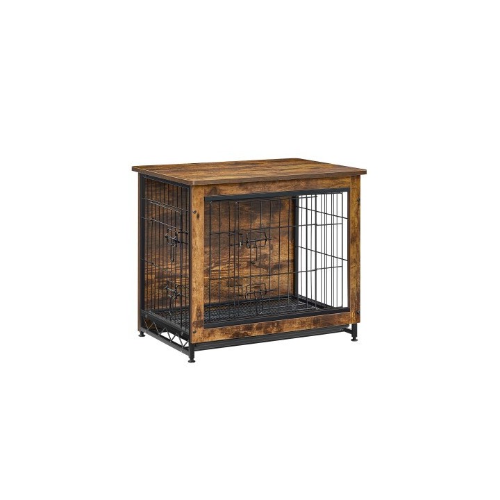 FEANDREA Hundekäfig Möbel hochbelastbar braun