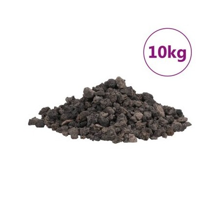 VidaXL Vulkangestein Schwarz 1-2 cm 10 kg