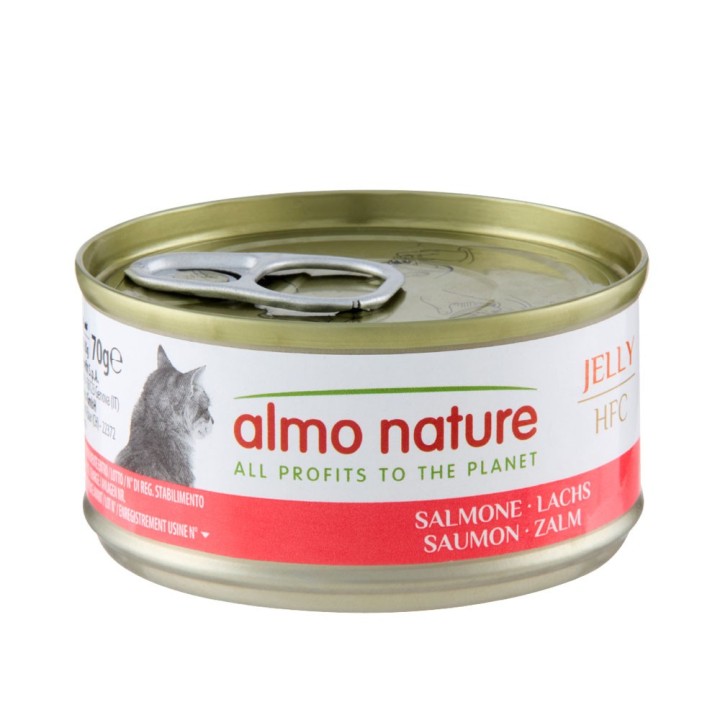 Sparpaket Almo Nature HFC Natural 24 x 70 g - HFC Lachs in Gelee