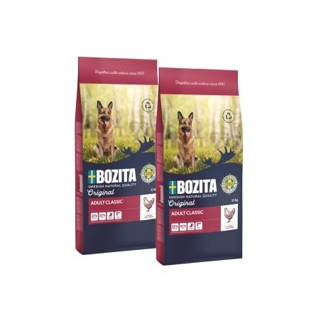 BOZITA Dog Original Adult Classic 2x12 kg