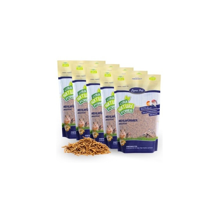 Lyra Pet Mehlwürmer getrocknet 5x1 kg