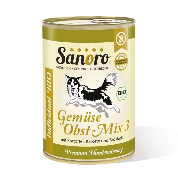 Sanoro BIO Gemüse-Obst-Mix 3 mit Bio-Kartoffel 12x400g