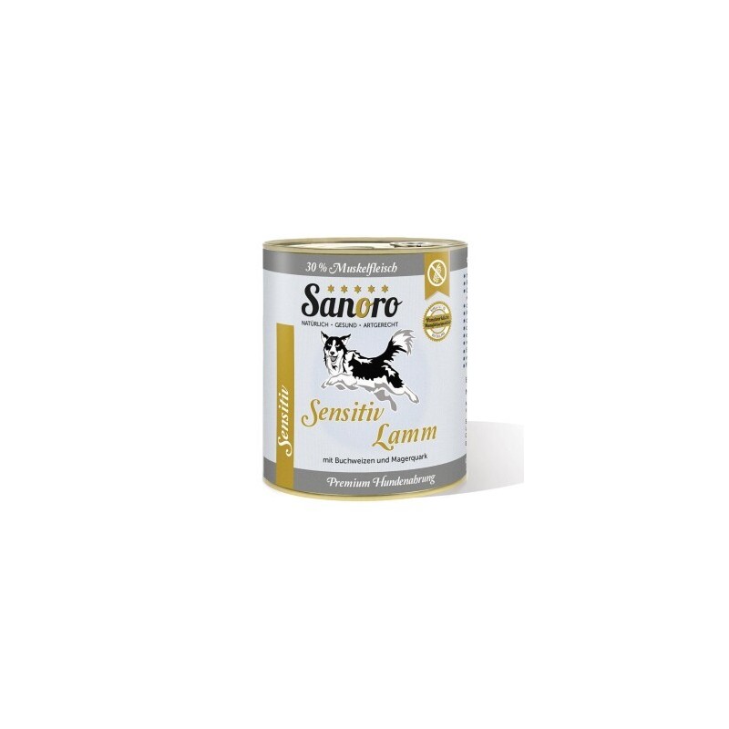 Sanoro Menü Sensitiv Lamm - mit Karotte und Buchweizen 6x800g