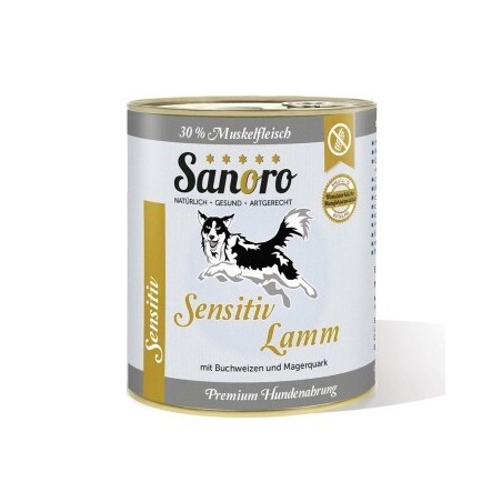 Sanoro Menü Sensitiv Lamm - mit Karotte und Buchweizen 6x800g