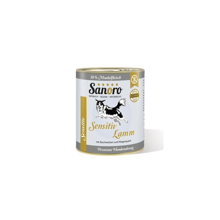 Sanoro Menü Sensitiv Lamm - mit Karotte und Buchweizen 6x800g