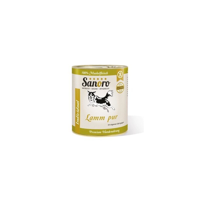 Sanoro Pures Muskelfleisch vom Lamm und Schaf 6x800g