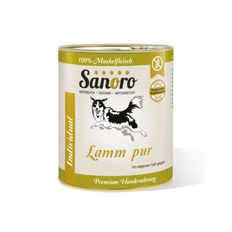 Sanoro Pures Muskelfleisch vom Lamm und Schaf 6x800g