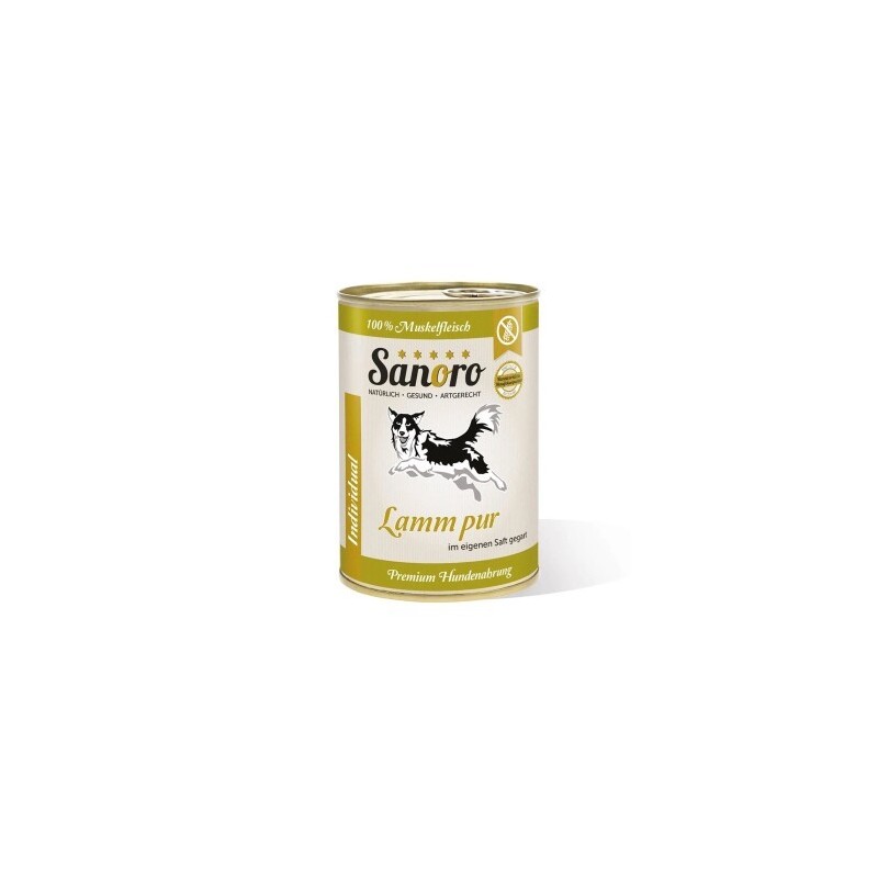 Sanoro Pures Muskelfleisch vom Lamm und Schaf 12x400g