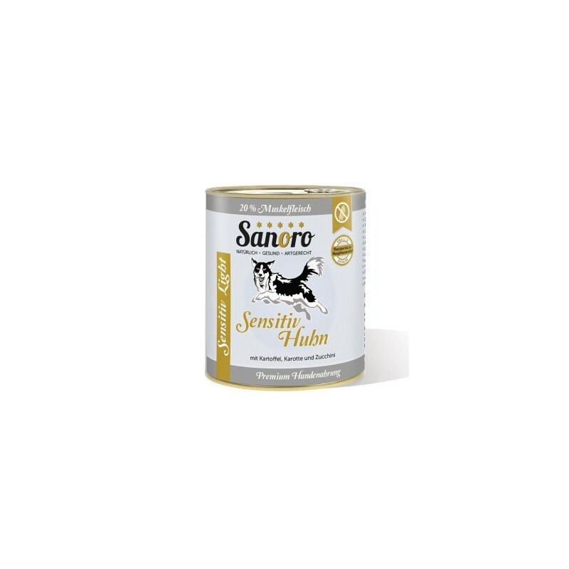 Sanoro Menü Sensitiv Light Huhn mit Kartoffeln und Karotten 6x800g