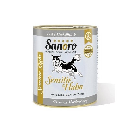 Sanoro Menü Sensitiv Light Huhn mit Kartoffeln und Karotten 6x800g