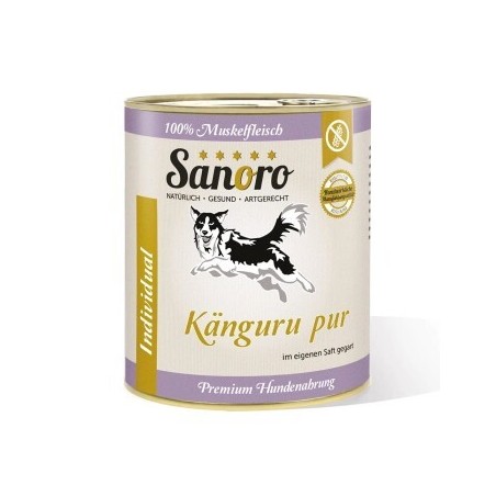 Sanoro Pures Muskelfleisch vom Känguru 6x800g
