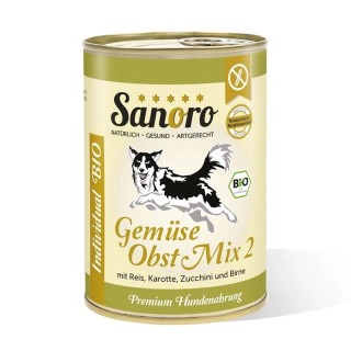 Sanoro BIO Gemüse-Obst-Mix 2 mit Bio-Reis 12x400g