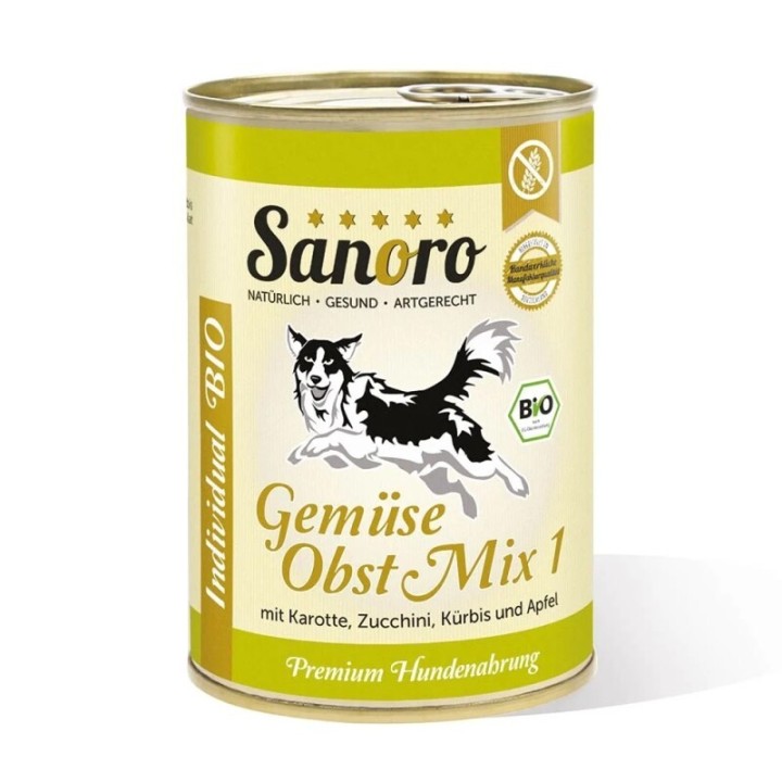 Sanoro BIO Gemüse-Obst-Mix 1 mit Bio-Karotte 12x400g