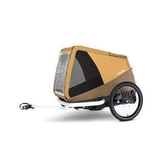 Croozer® Hunde-Fahrradanhänger Dog Mikke sundown yellow, Maße: ca. 90 x 54 cm