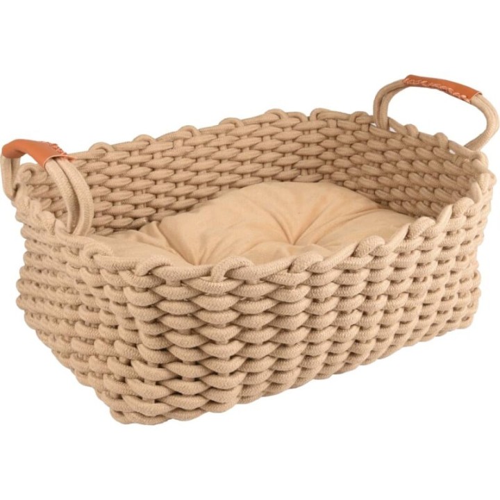 Flamingo Pet Products FLAMINGO Haustierkorb mit Kissen beige