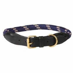 Weatherbeeta Seil-Leder-Hundehalsband L