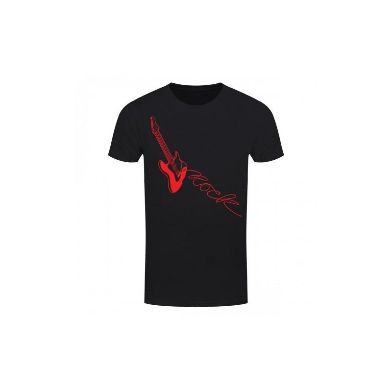 Grindstore Herren Gitarre Rock Lead T-Shirt 3XL rot/schwarz