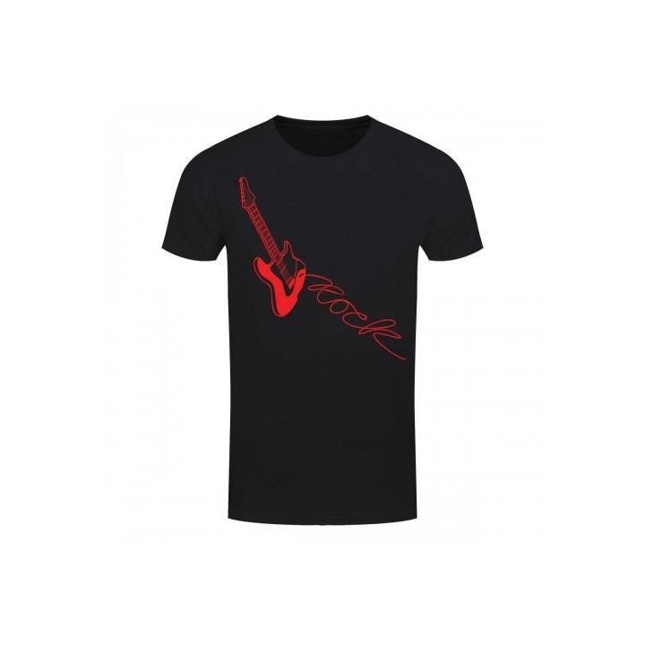 Grindstore Herren Gitarre Rock Lead T-Shirt 3XL rot/schwarz