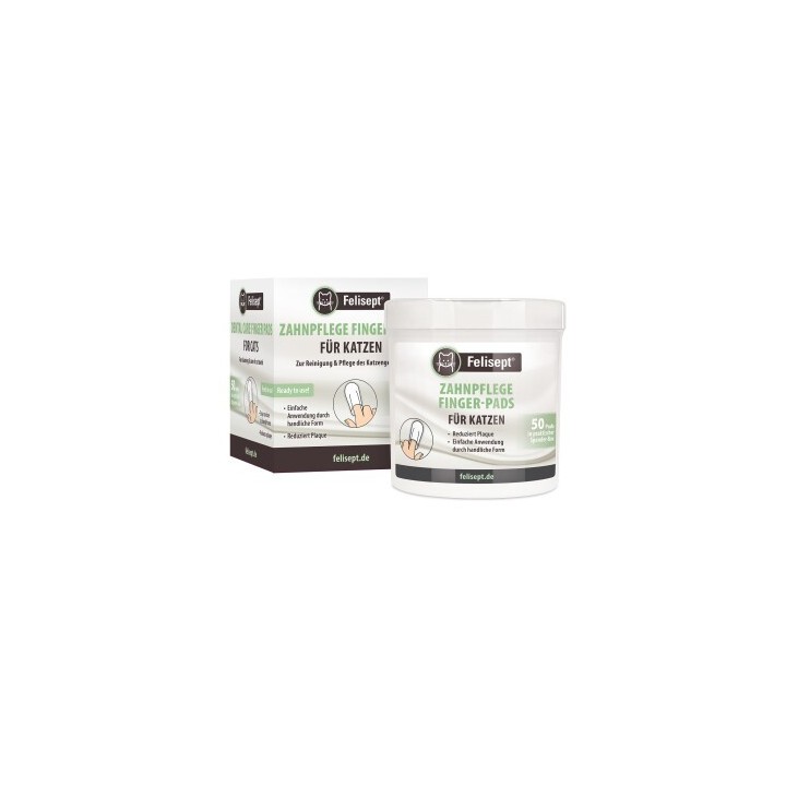 Felisept Zahnpflege Finger-Pads für Katzen 50 Stück
