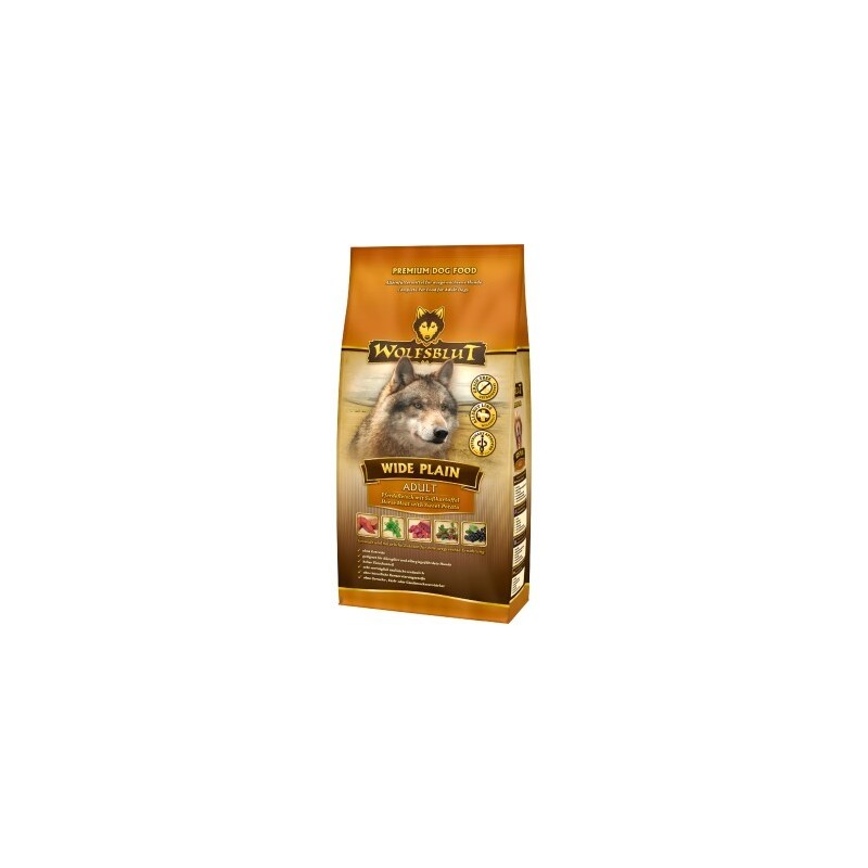 WOLFSBLUT Wide Plain Pferdefleisch mit Süßkartoffel 2 kg