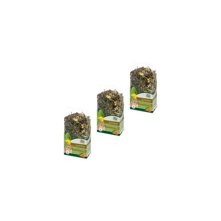 JR Farm Grainless Mix Zwergkaninchen 3x650 g