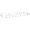 VidaXL Hundezwinger Stahl silber 10 m, 4 m, 70 cm