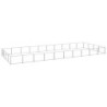 VidaXL Hundezwinger Stahl silber 10 m, 4 m, 70 cm