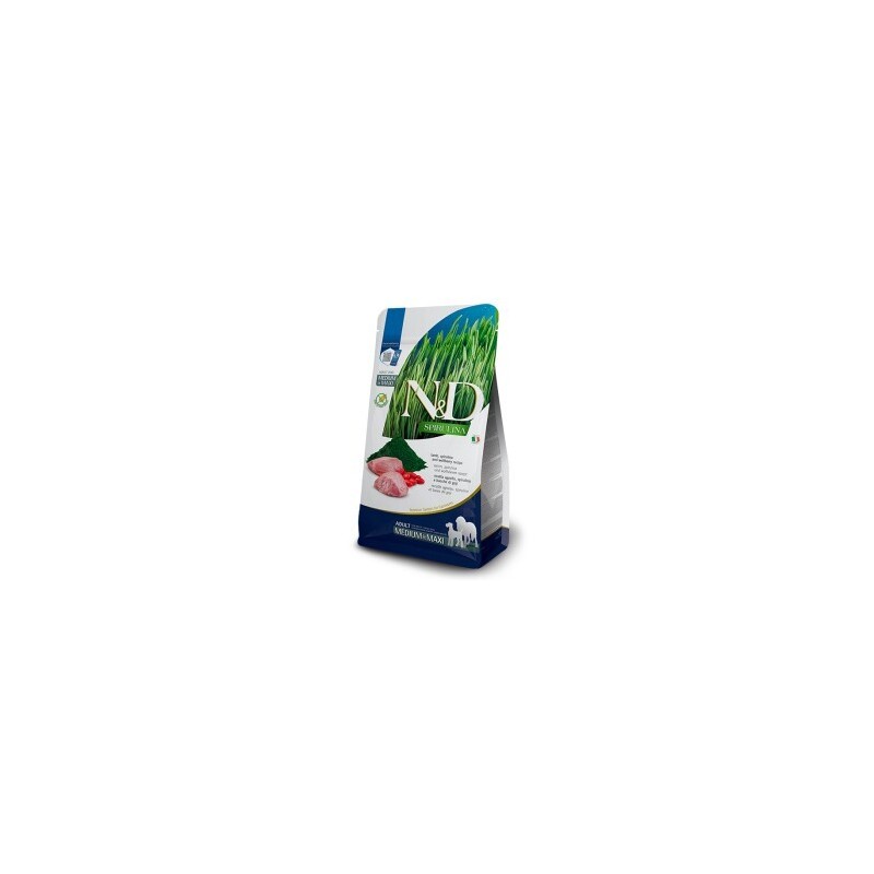N&D Farmina Spirulina Medium/Maxi Adult Lamm 2x7 kg