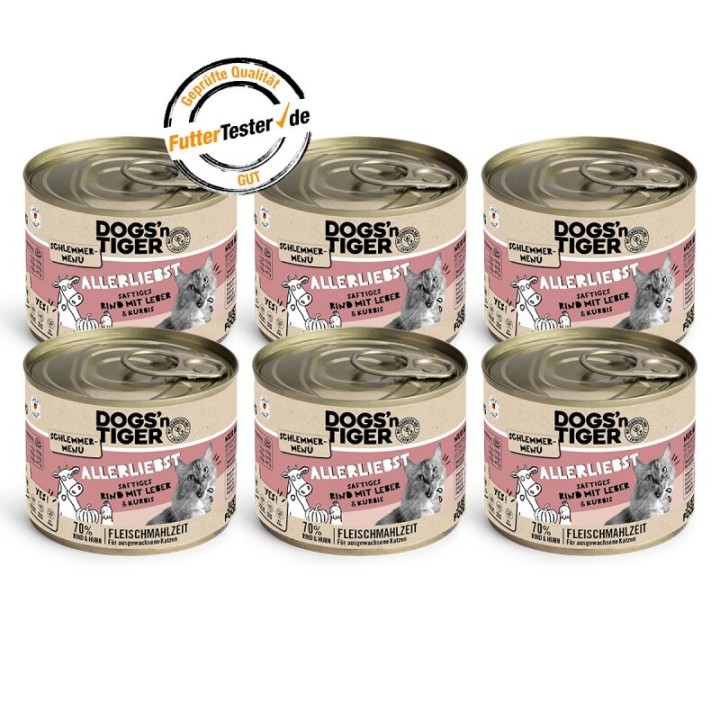 Dogs'n Tiger Allerliebst Rind & Huhn 6x200 g